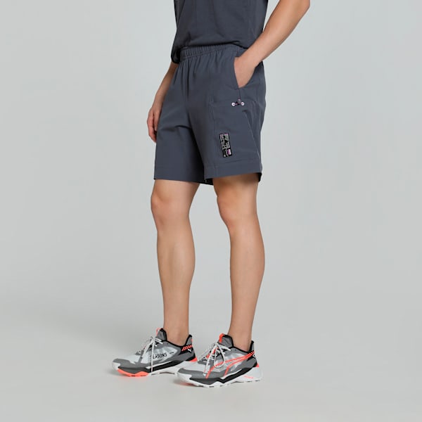 SEASONS Men's 7" Trail Running Shorts, Galactic Gray, extralarge-IND